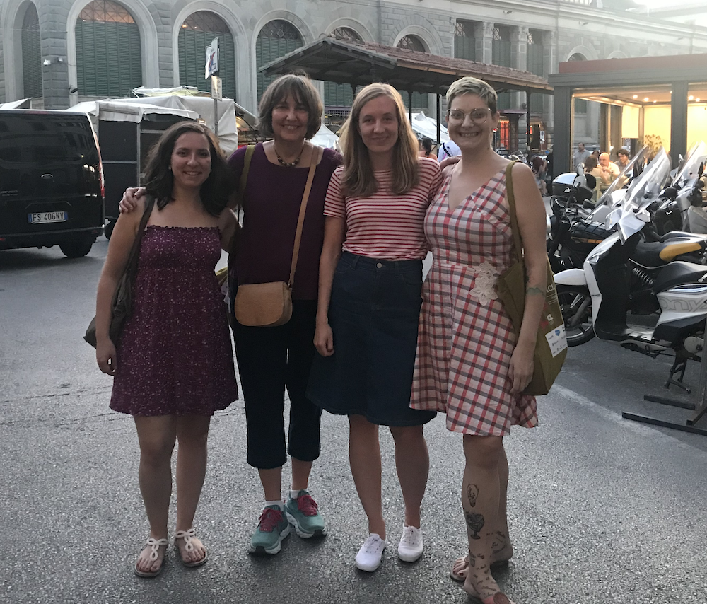 Left to right: Katerina Kalouli, Martha Palmer, Annebeth Buis, and Livy Real