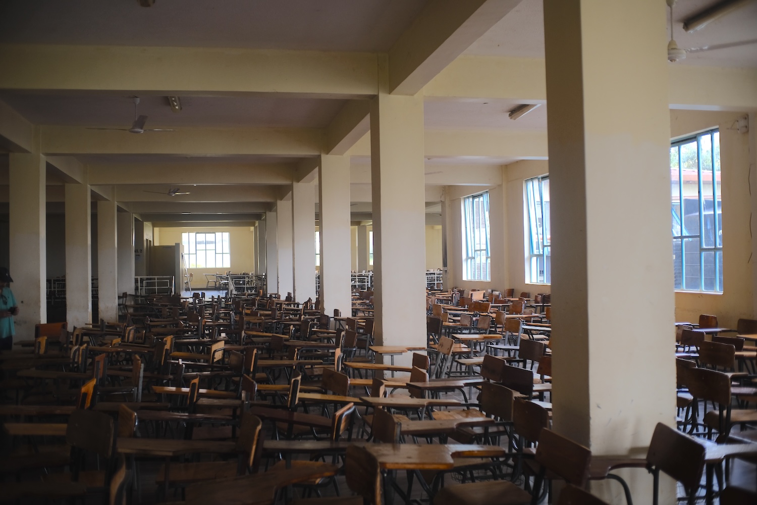 One small corner of the largest classroom at the Maseno campus